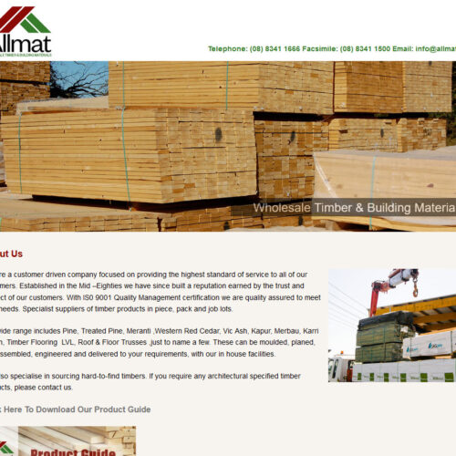 Image of Allmat Home Page